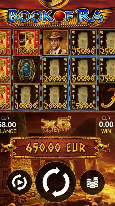 Book of Ra Deluxe Screenshot